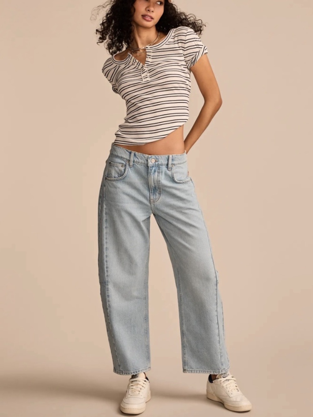 Lucky Brand Barrel Leg Jean 4/27 R